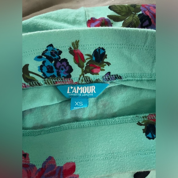 Polka dot teal skirt - Picture 3 of 3